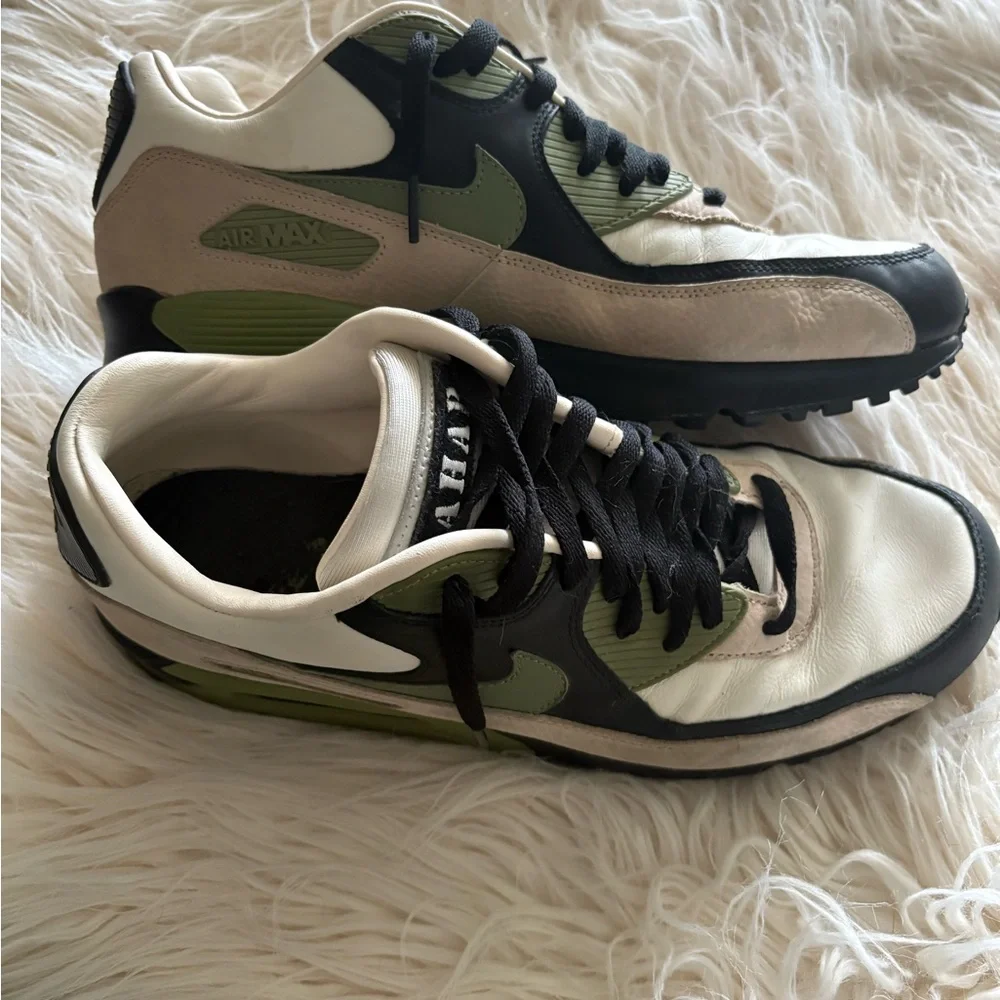 Nike Air Max Lahar Escape Men's Sneakers - Black, Green, and White - Picture 1 of 6